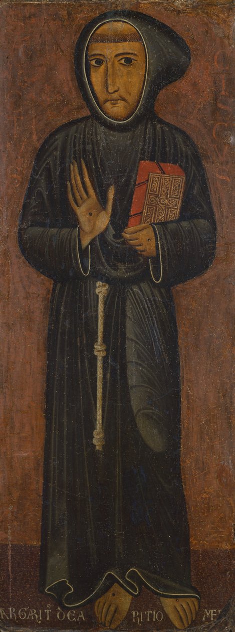 Assisi Szent Ferenc ábrázolása (festmény fára) alkotó: di Magnano da Arezzo Margaritone