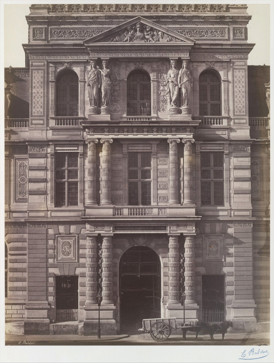 A Louvre -i Birodalmi Könyvtár alkotó: Edouard Denis Baldus