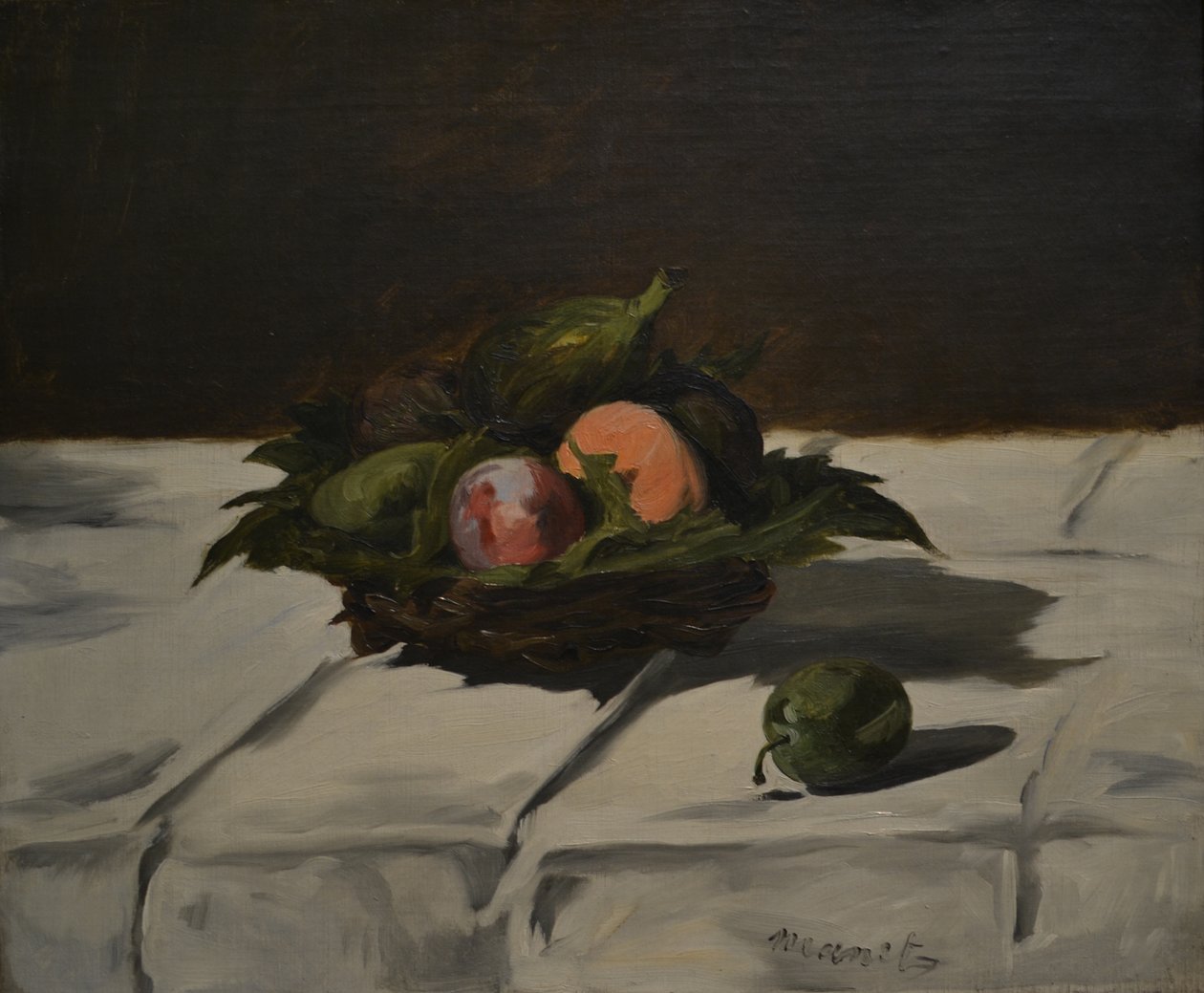 Gyümölcskosár alkotó: Édouard Manet
