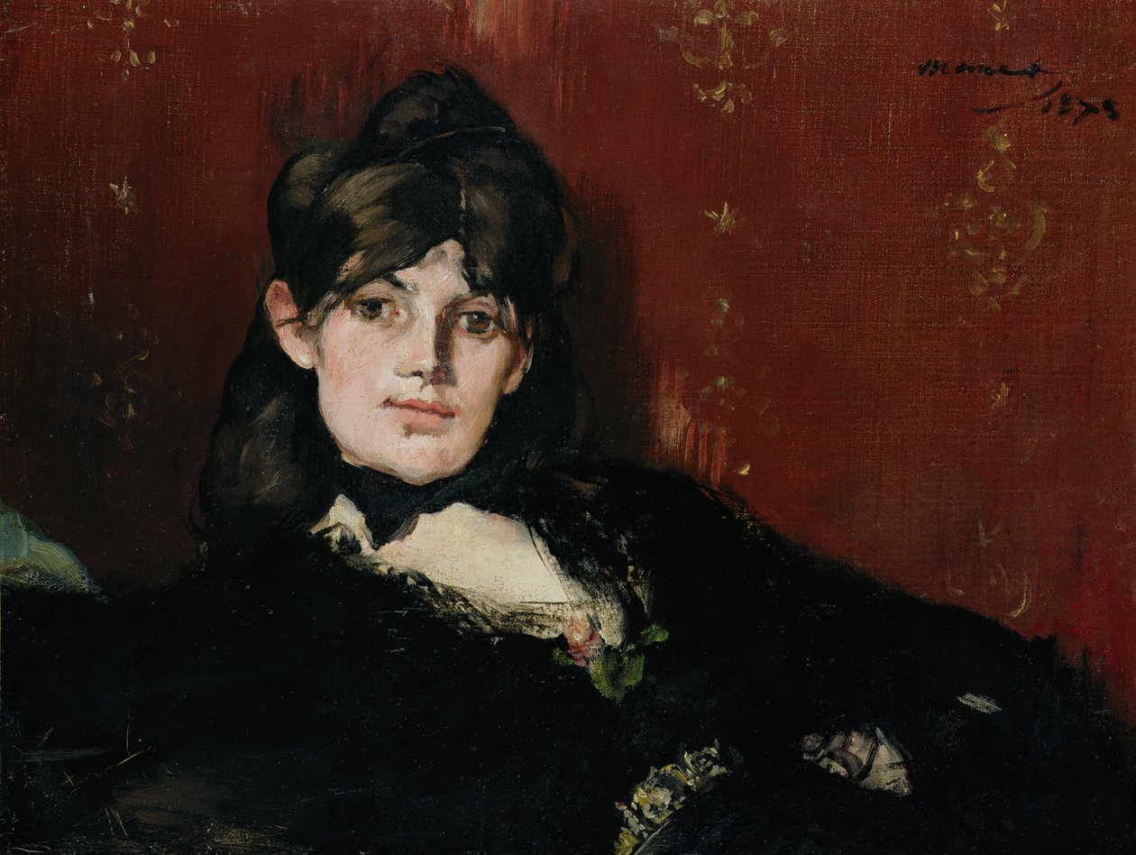 Berthe Morisot (1841-95) fekvő, 1873 alkotó: Édouard Manet