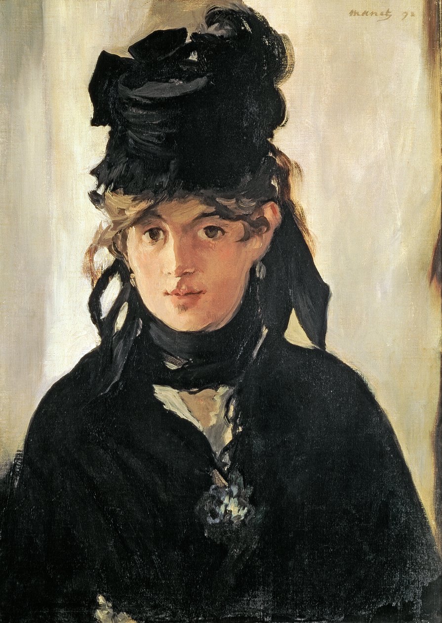 Berthe Morisot egy csokor ibolyával, 1872 alkotó: Édouard Manet