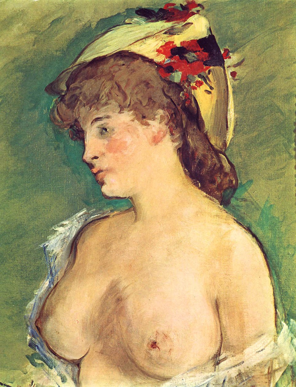 Szőke nő csupasz mellekkel alkotó: Édouard Manet