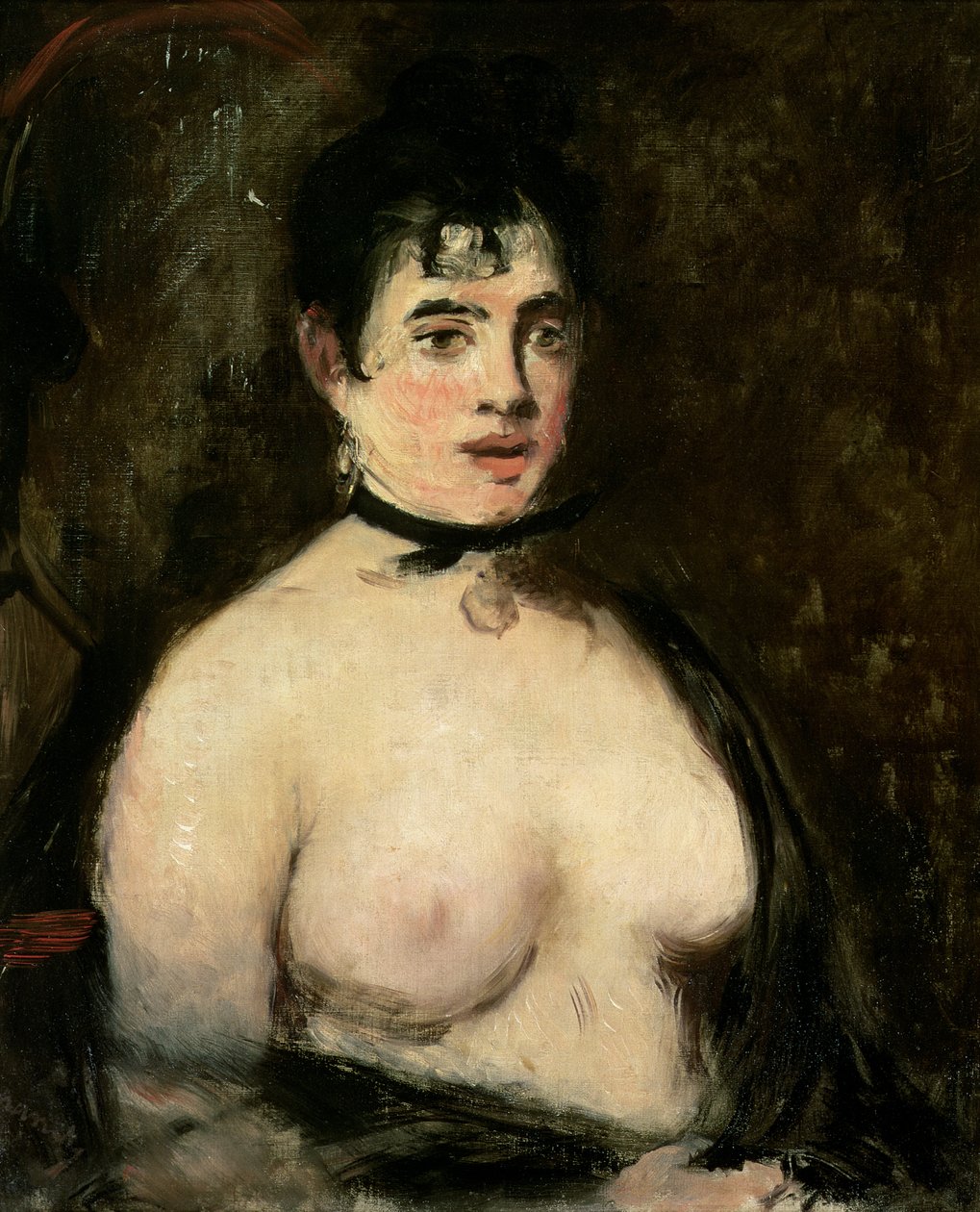 Barna meztelen mellekkel alkotó: Édouard Manet