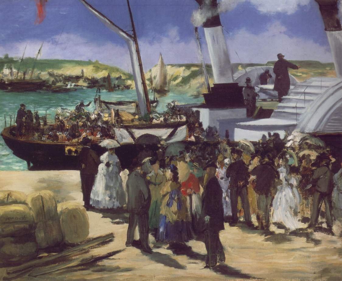 A Folkstone Boat indulása alkotó: Édouard Manet