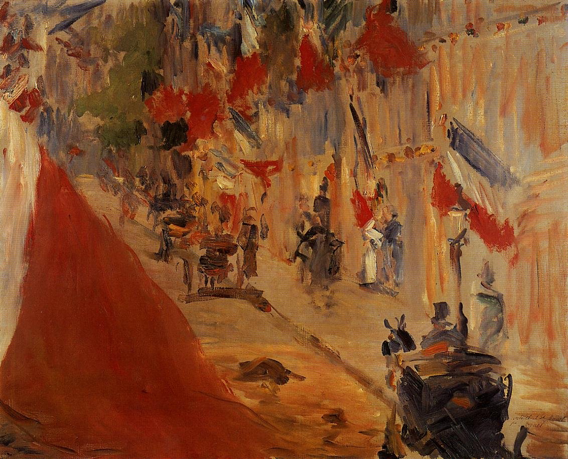 Rue Mosnier zászlókkal alkotó: Édouard Manet