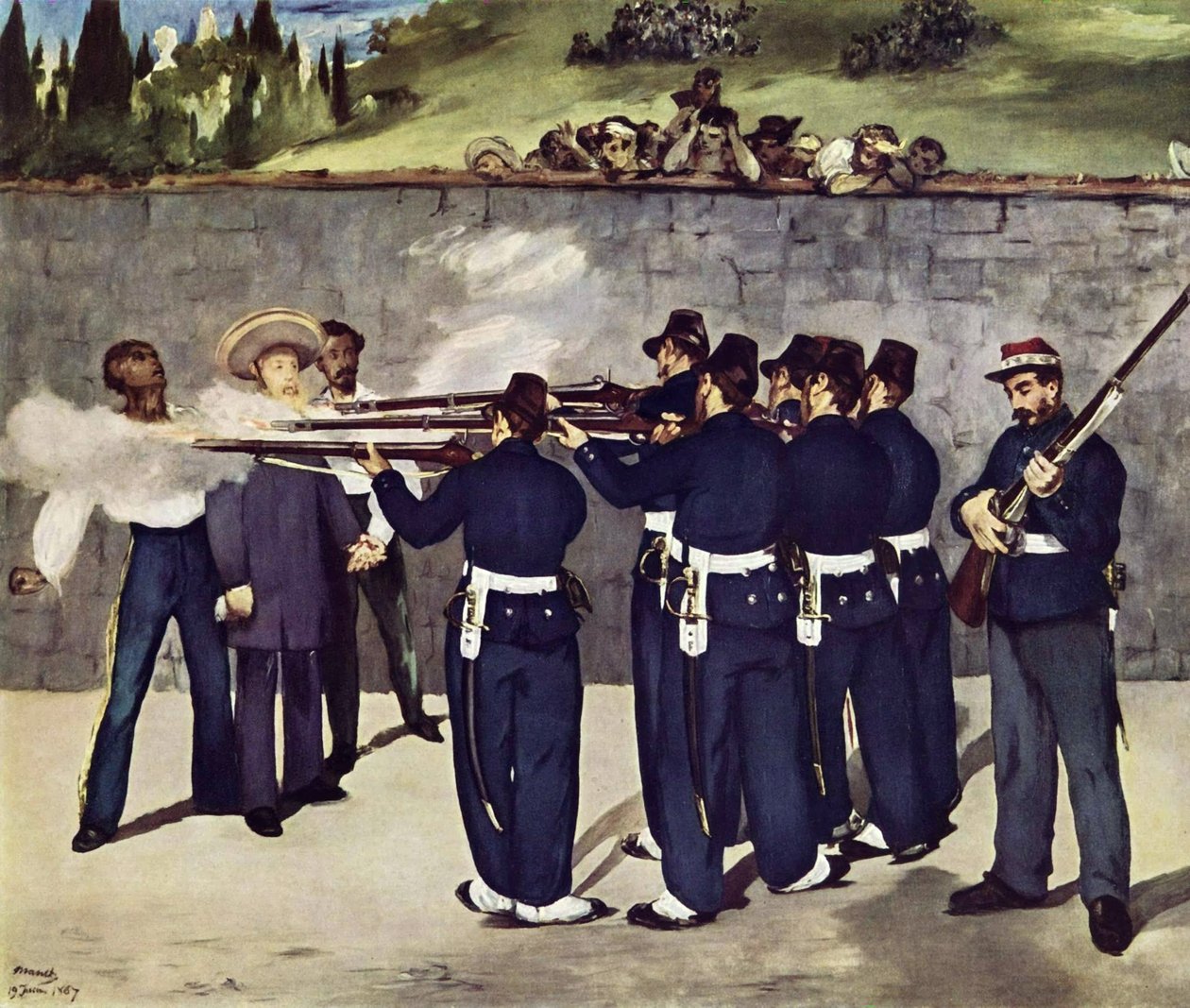 Maximilian mexikói császárt lelövik alkotó: Édouard Manet
