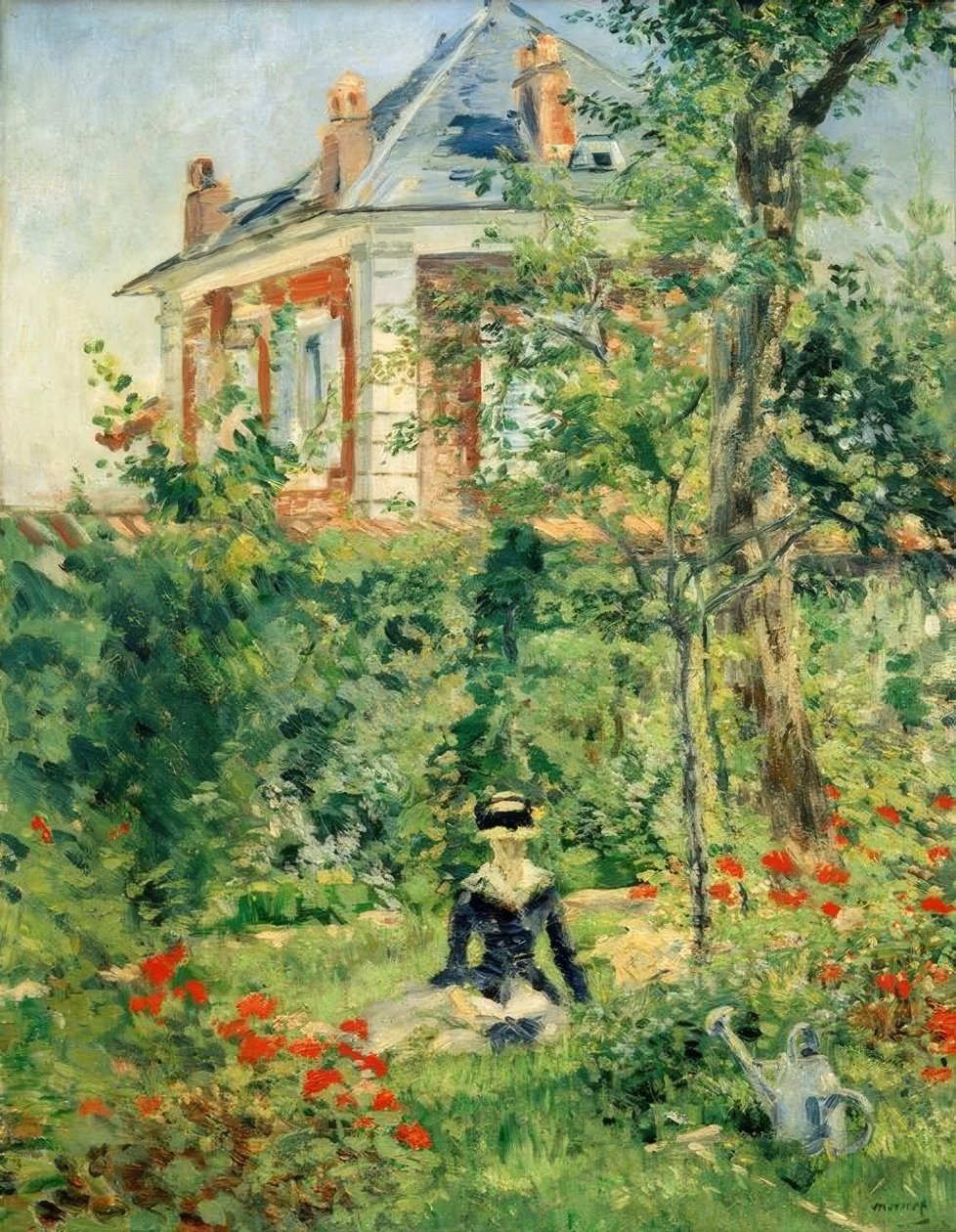 A Bellevue kertben alkotó: Édouard Manet
