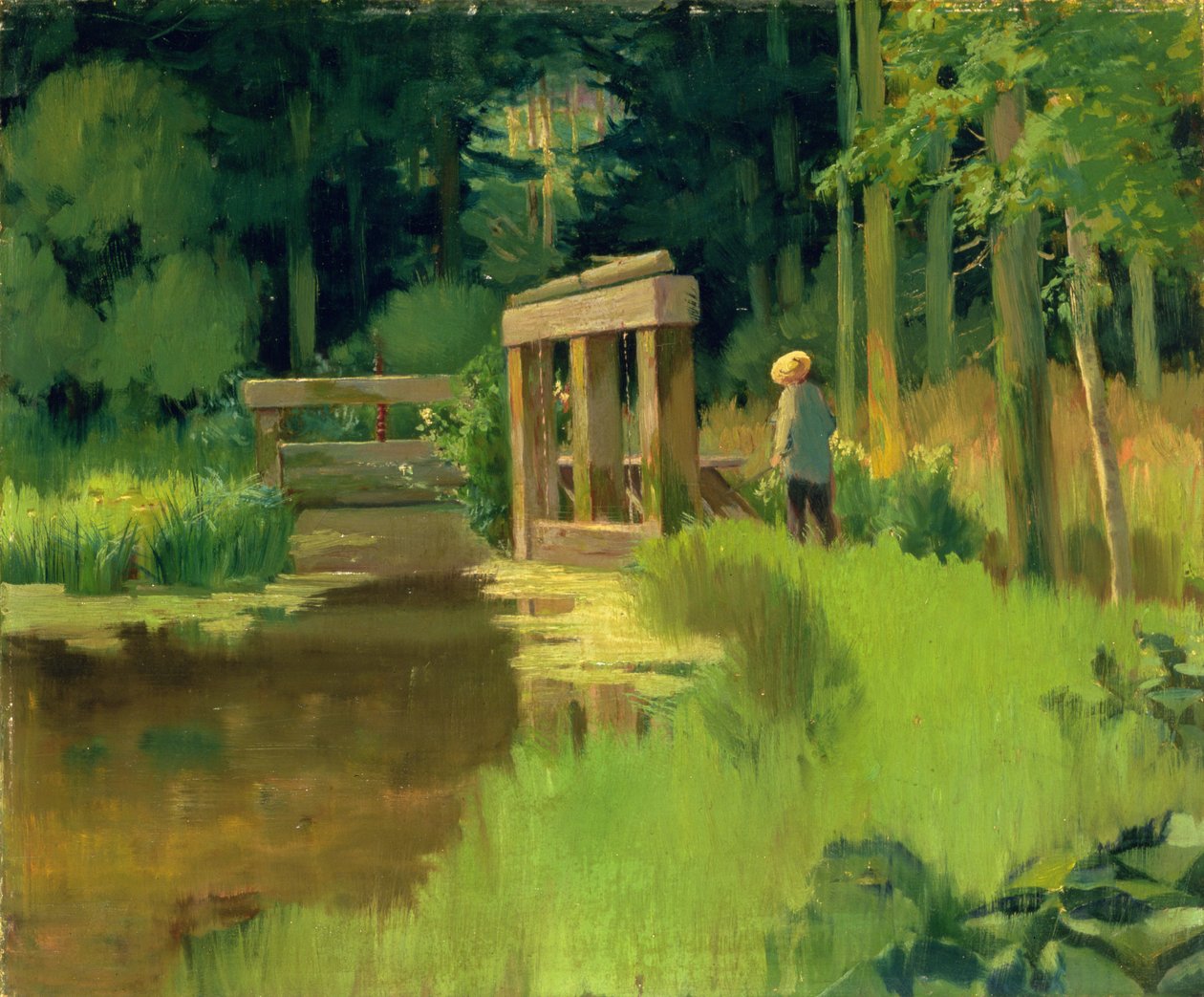 Parkban alkotó: Édouard Manet