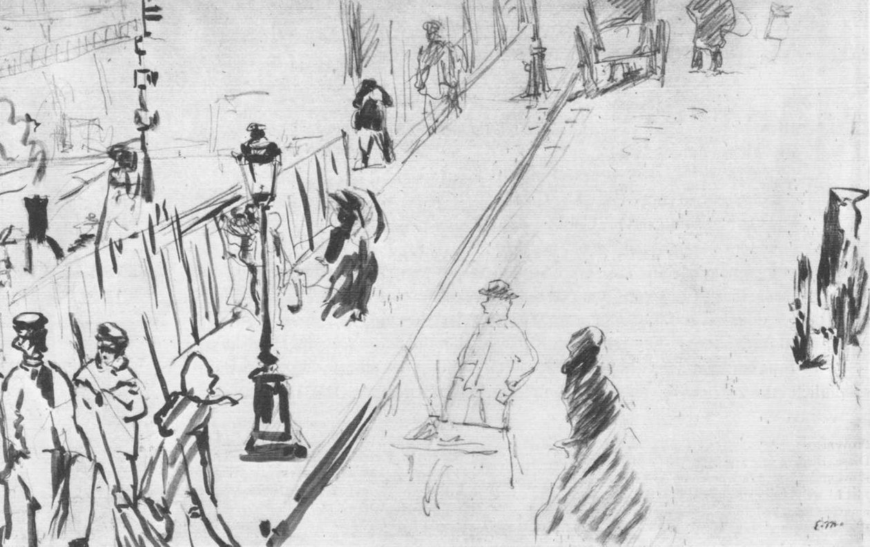 Rue Mosnier gázlámpával alkotó: Édouard Manet