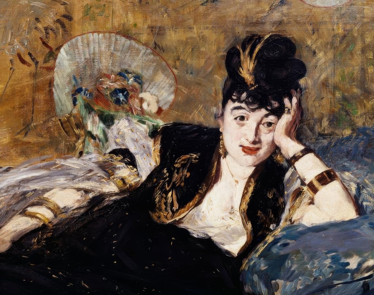 A hölgy a rajongókkal alkotó: Édouard Manet