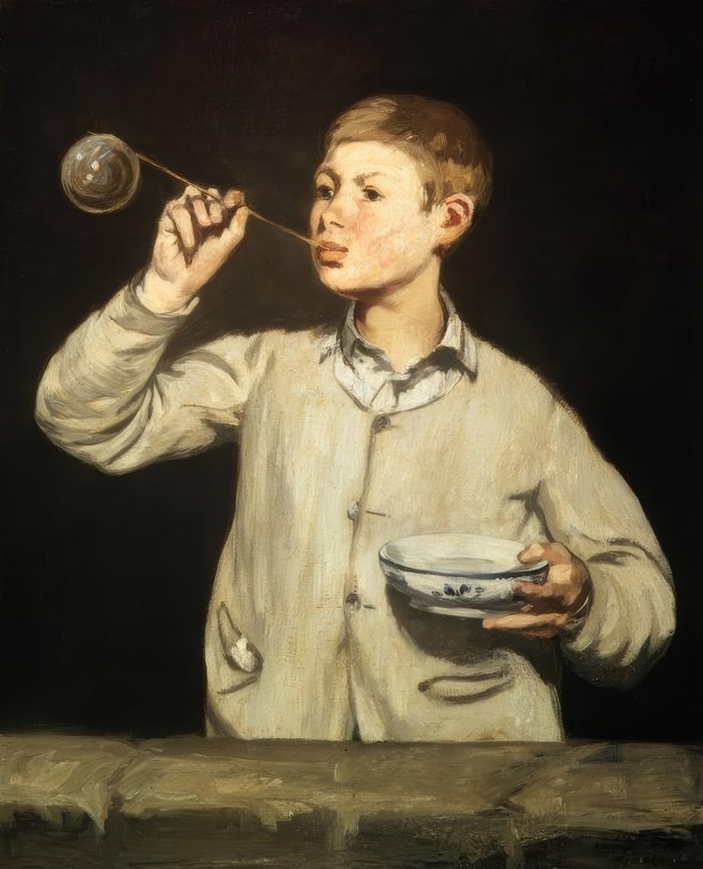 A fiú a szappanbuborékkal alkotó: Édouard Manet