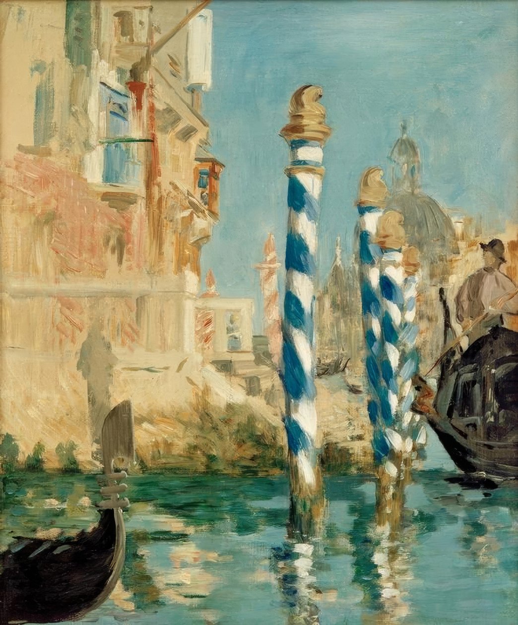 A velencei Canal Grande (Velence látképe) alkotó: Édouard Manet