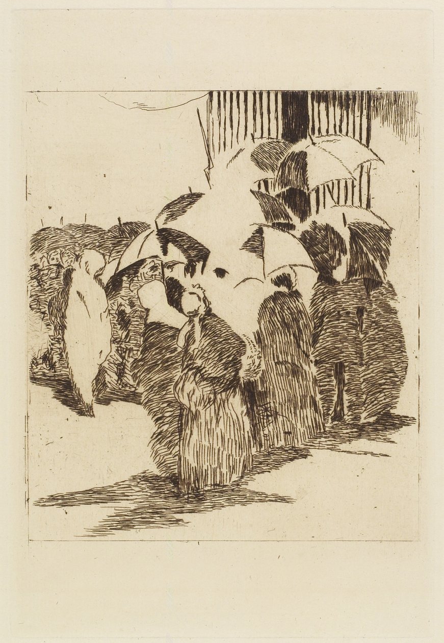 Sor a hentesbolt előtt, 1870 alkotó: Édouard Manet