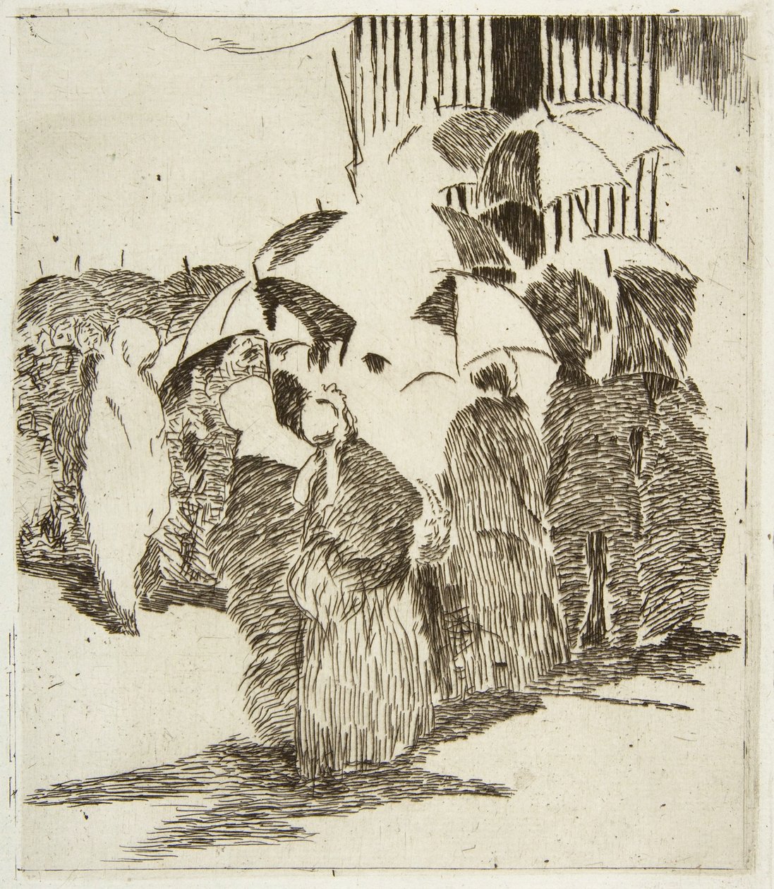 Sor a hentesbolt előtt alkotó: Édouard Manet