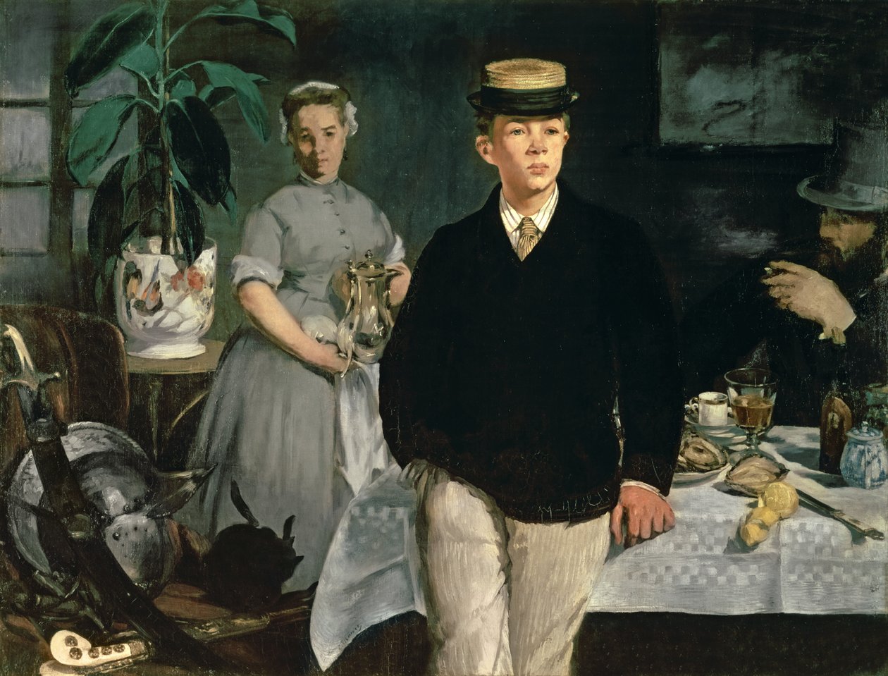 Ebéd a stúdióban, 1868 alkotó: Édouard Manet