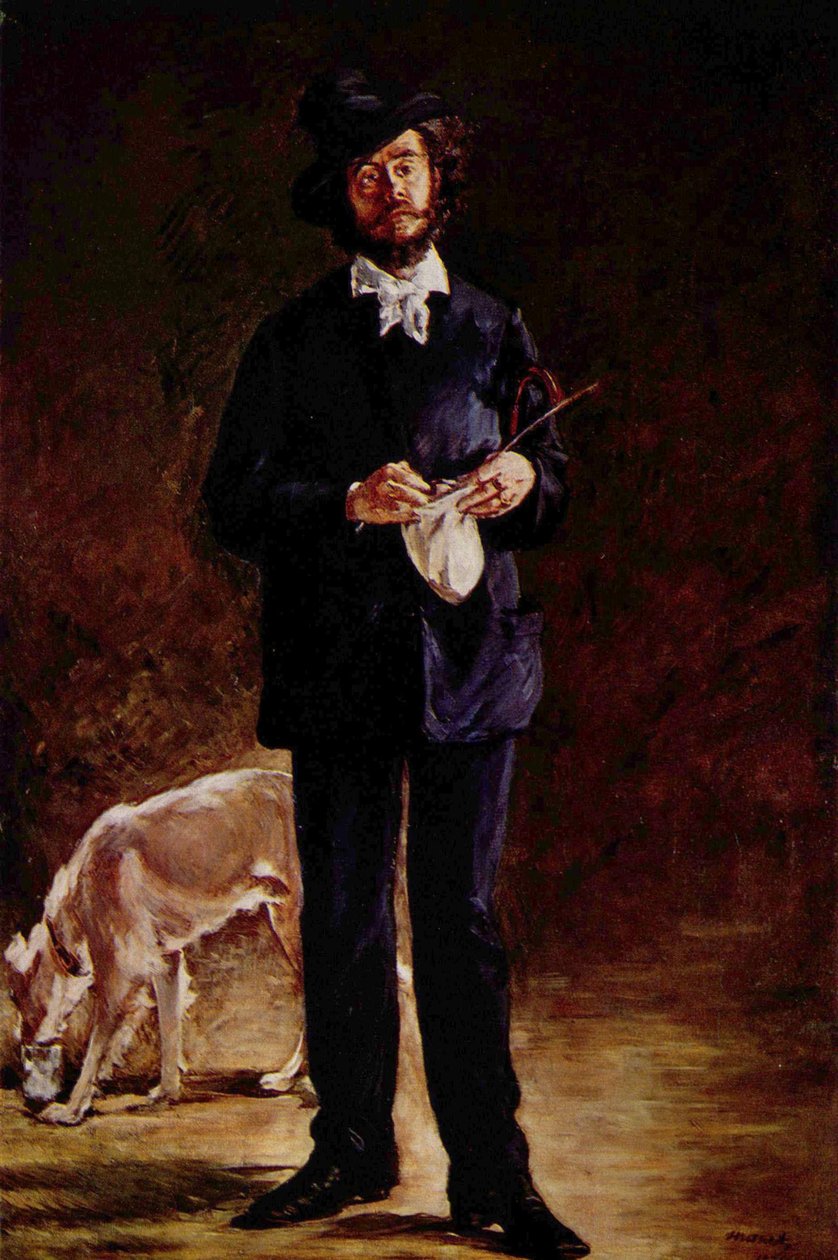 Gilbert-Marcellin Desboutin arcképe alkotó: Édouard Manet