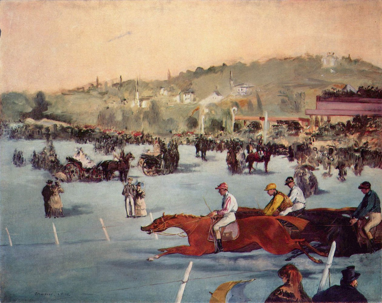 Verseny a Bois de Boulogne -ban alkotó: Édouard Manet