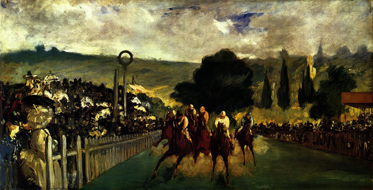 Verseny Longchampban alkotó: Édouard Manet