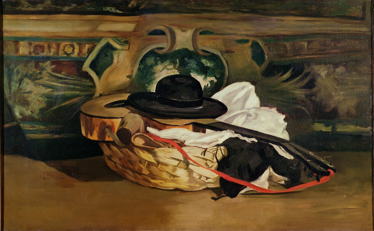 Csendélet: Gitár és Sombrero, 1862 alkotó: Édouard Manet