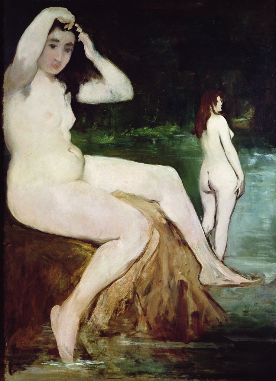 A fürdőzők, 1874-6 alkotó: Édouard Manet