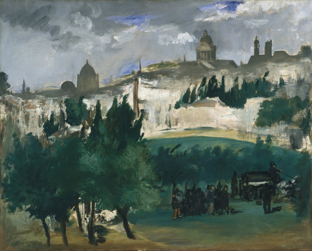 A temetés, 1867 körül alkotó: Édouard Manet