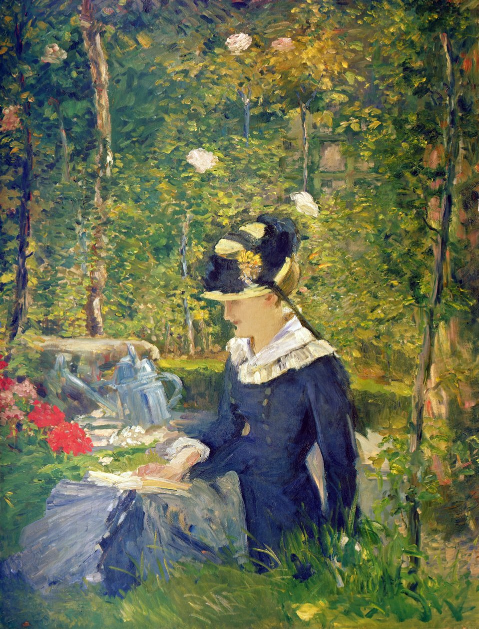 Fiatal nő a Bellevue-kert bejáratánál (Marguerite), 1880 alkotó: Édouard Manet