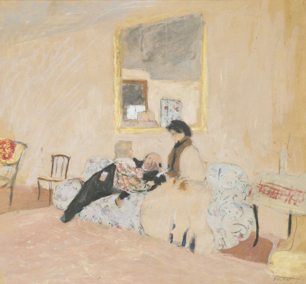 Annette és a látogatók alkotó: Edouard Vuillard