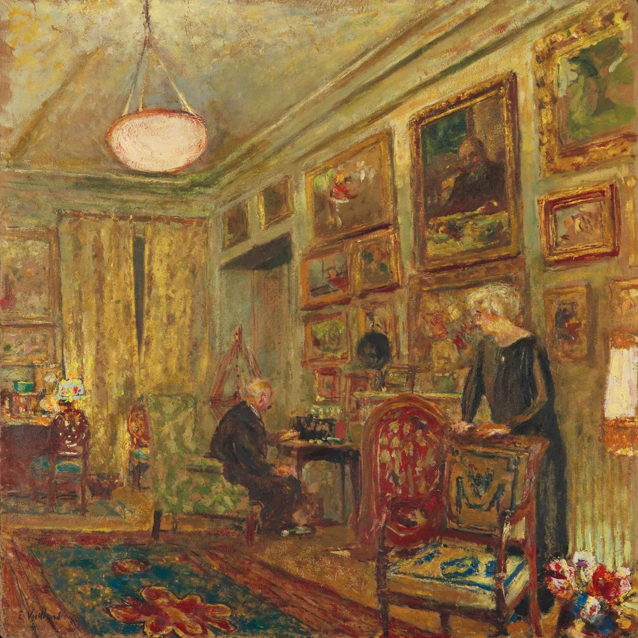 a tsf rue de naples dolgozószobája előtt luc alkotó: Edouard Vuillard