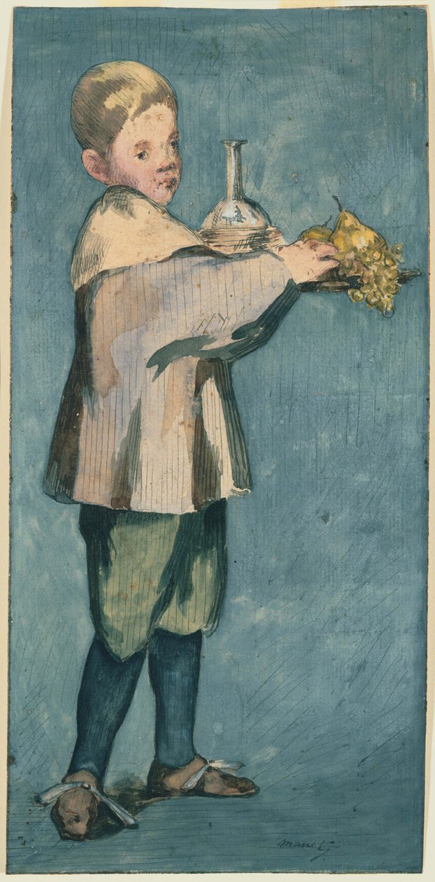 Tálcát hordozó fiú alkotó: Édouard Manet