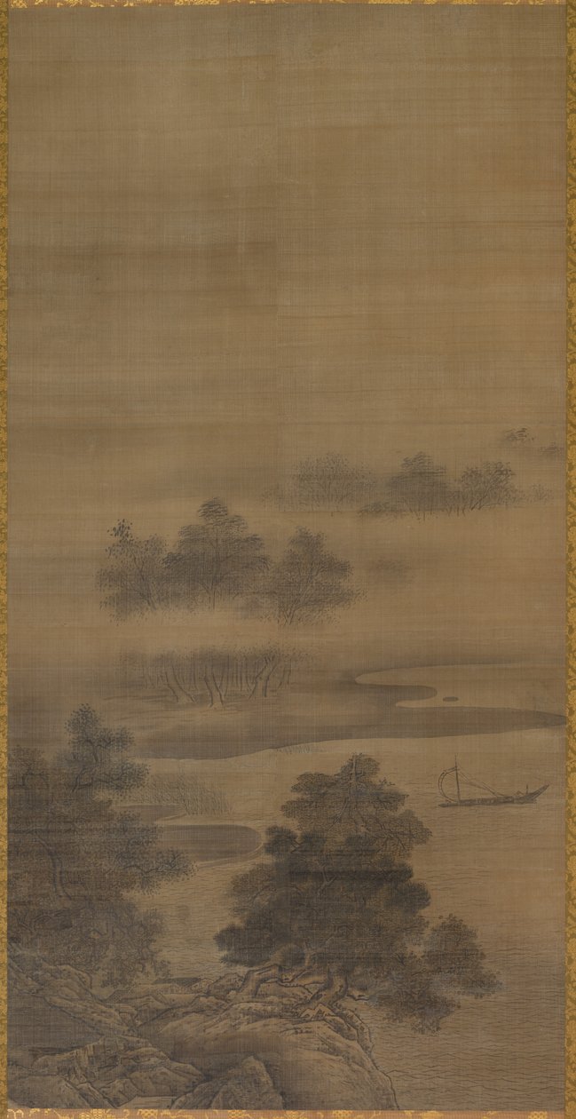 Tájkép alkotó: follower of Sesshū Tōyō