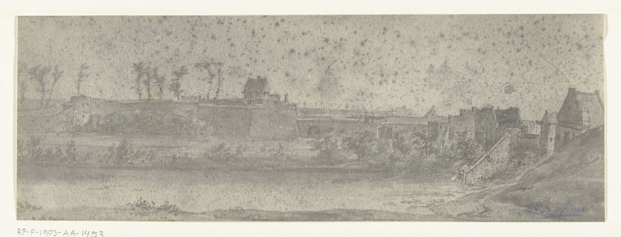 Maastricht látképe, 1672 A Manufacture des Gobelins-ben (sorozat címe) őrzött fényképek Adam Frans van der Meulen 1672-es franciaországi Hollandia inváziójáról készült rajzairól alkotó: frères Moreau