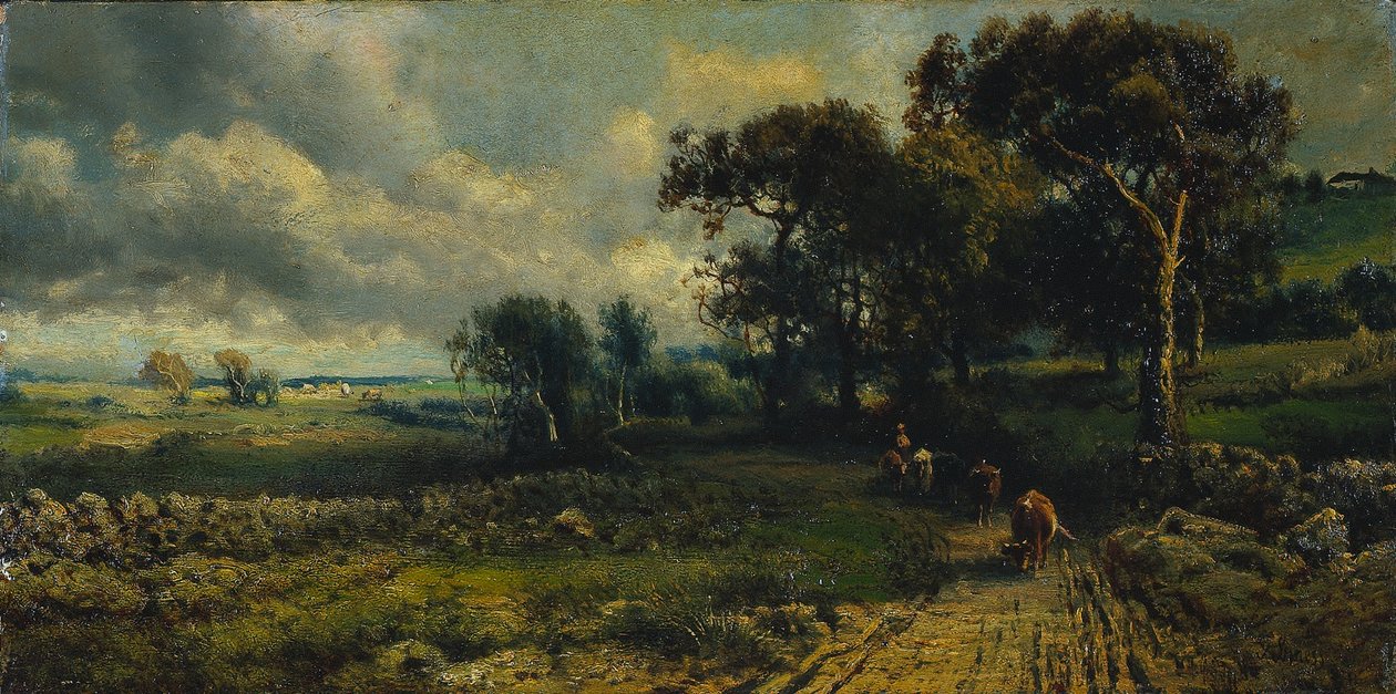 Gyapjas felhők alkotó: imitator of George Inness