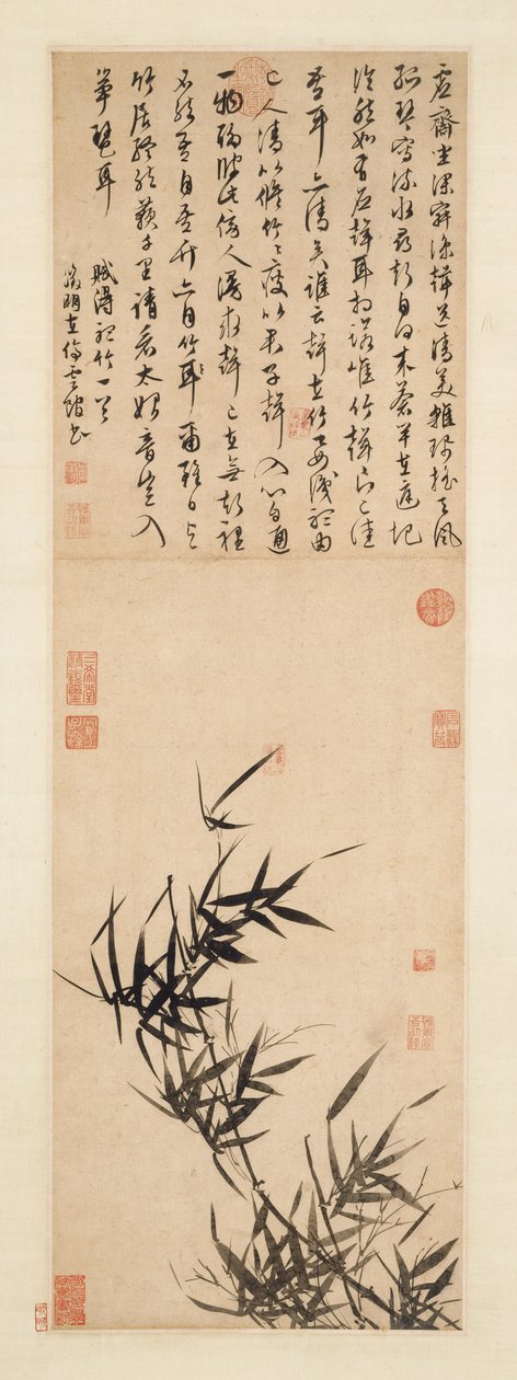 A bambusz hallgatása alkotó: imitator of Wen Zhengming