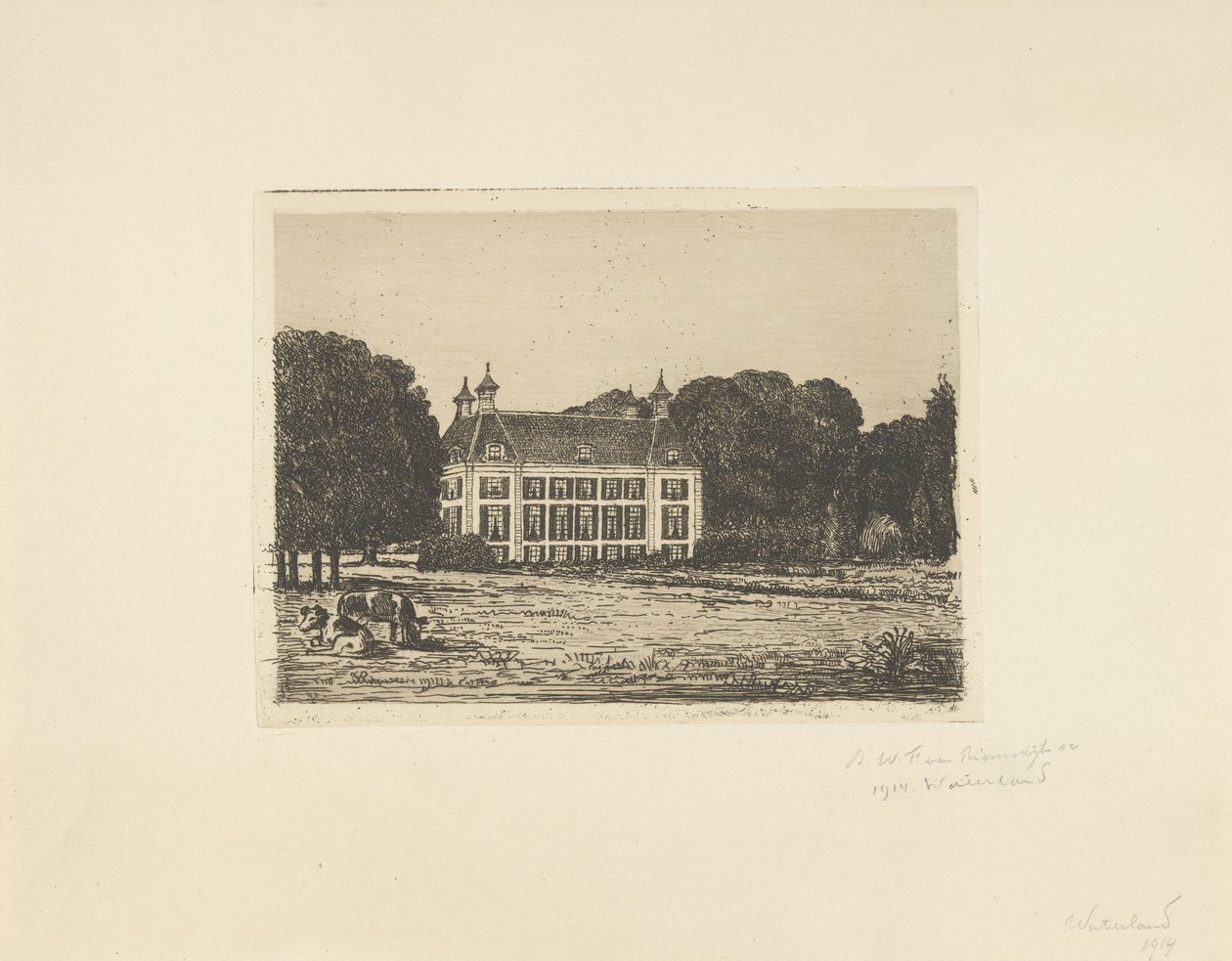 Waterland birtok alkotó: jonkheer Barthold Willem Floris van Riemsdijk