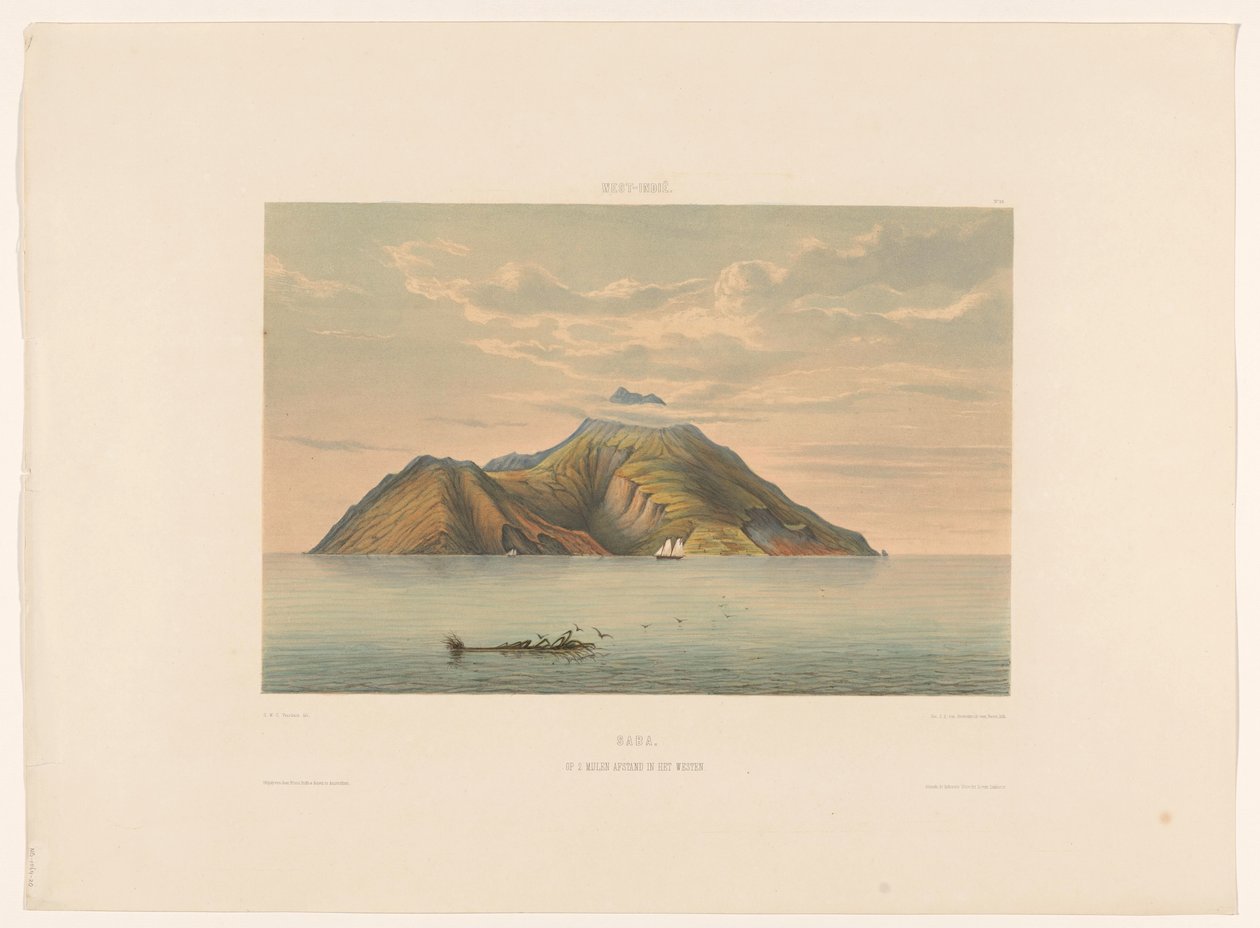 Saba Saba. 2 mérföldre nyugatra. (cím a tárgyon) alkotó: jonkheer Jacob Eduard van Heemskerck