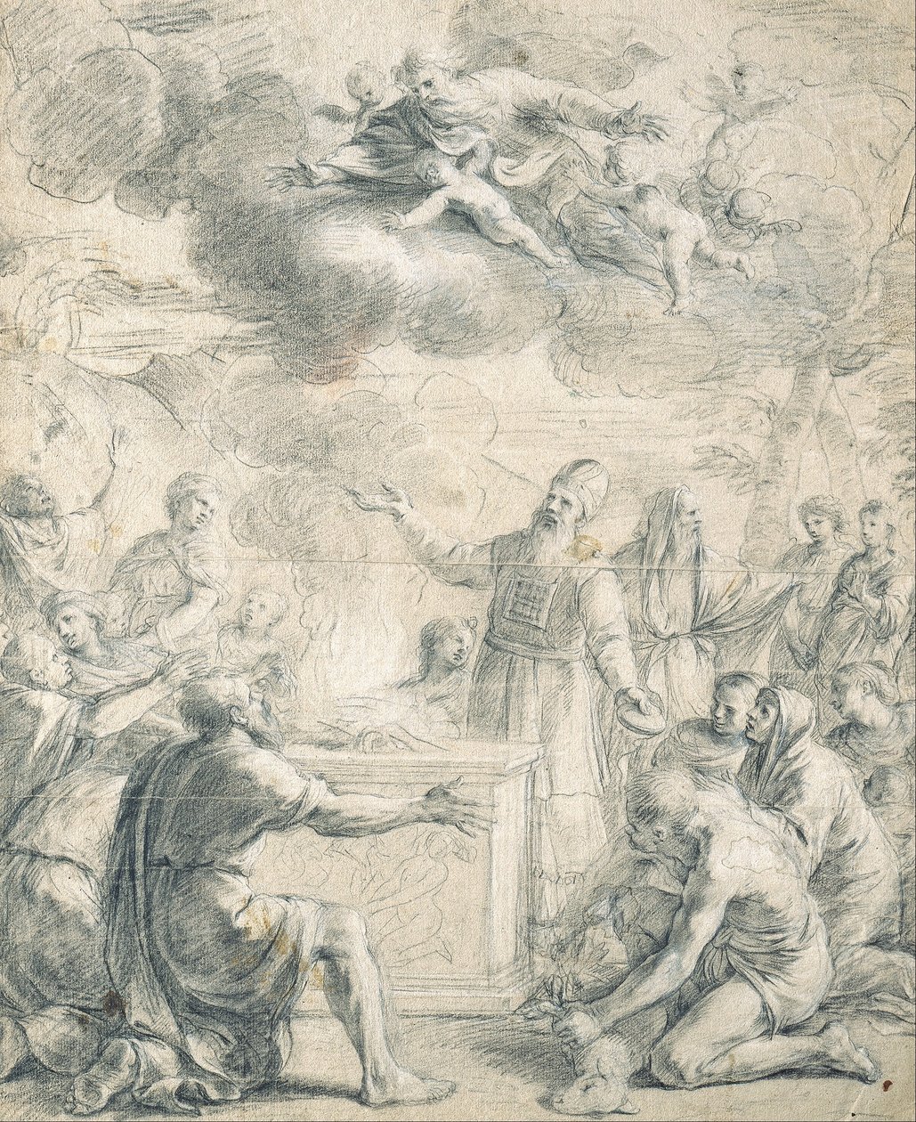 Áron áldozata alkotó: known as Borgognone Guglielmo Cortese