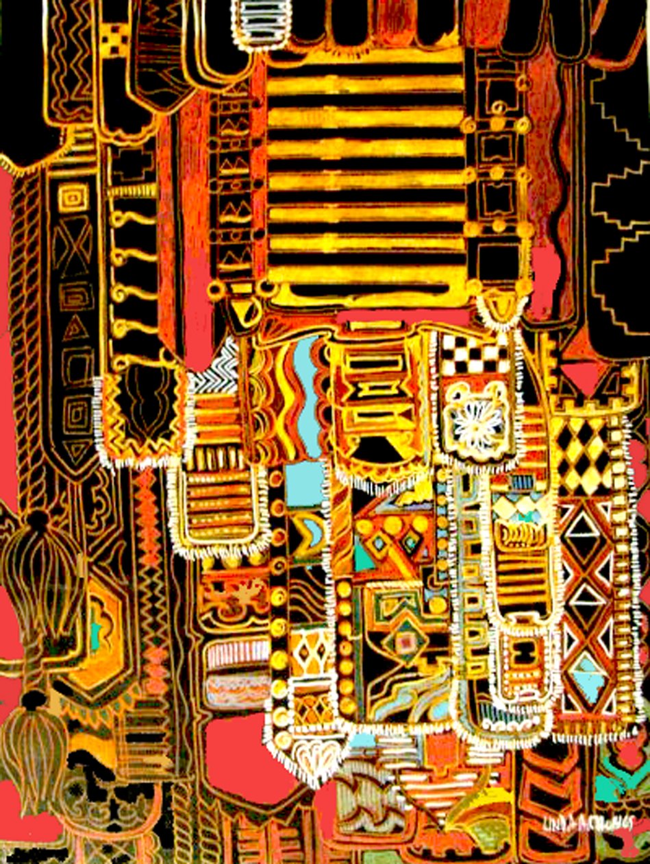 Aboriginal Motif, 2014 (vegyes technika) alkotó: linda arthurs
