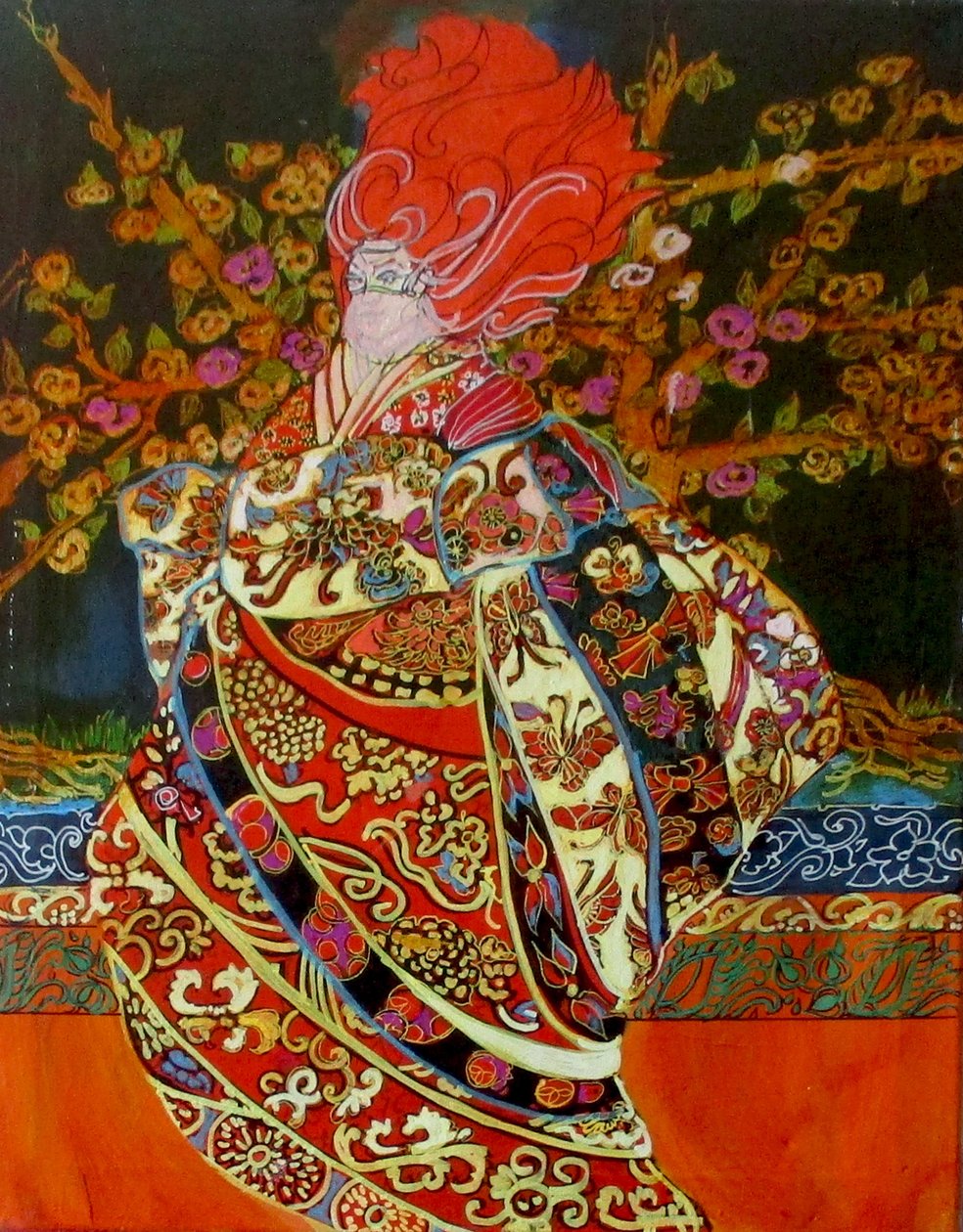 Magic Woman, 2015 (vegyes, akril, tus, olaj) alkotó: linda arthurs