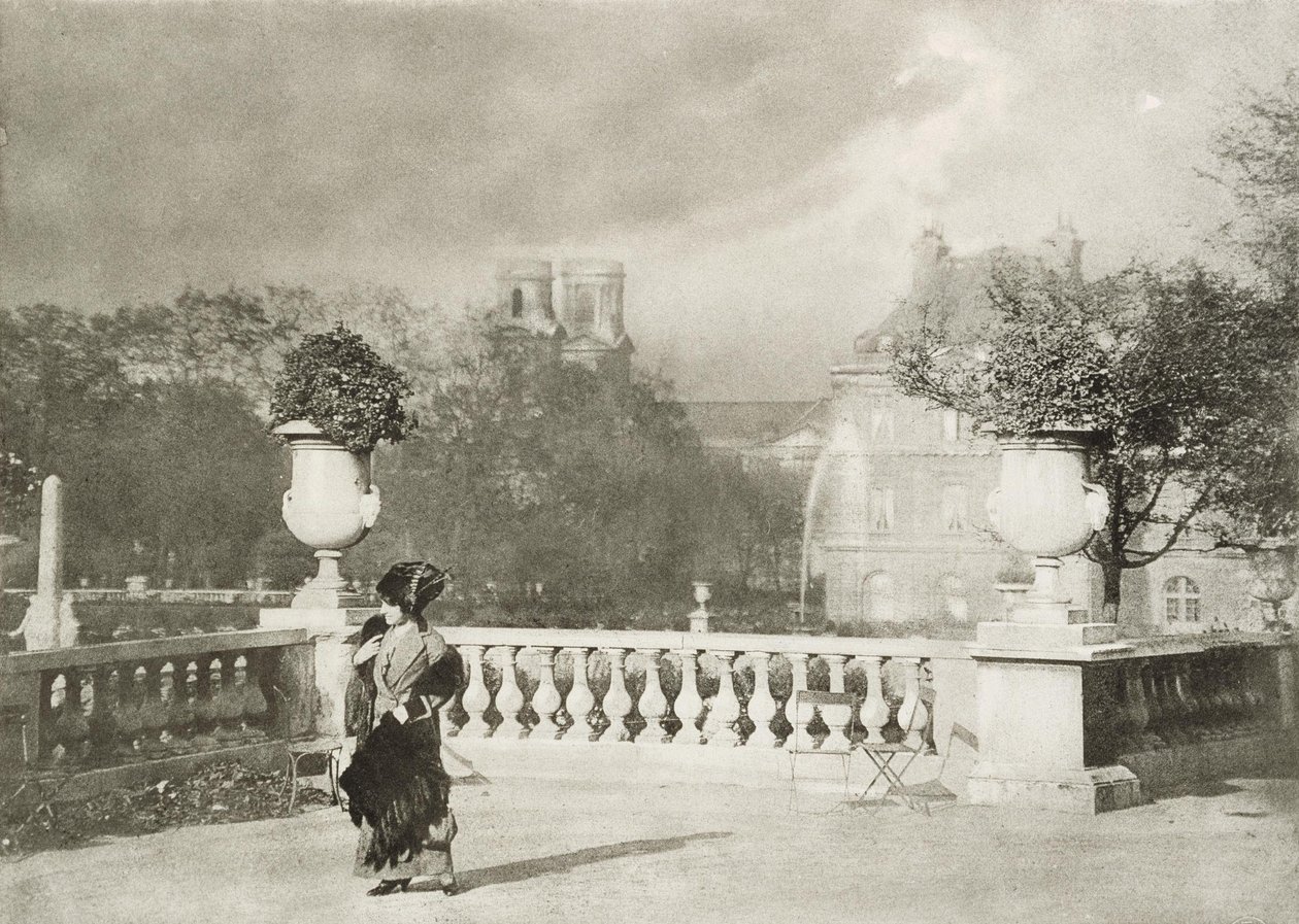 Nő a luxemburgi kertekben alkotó: Émile Joachim Constant Puyo