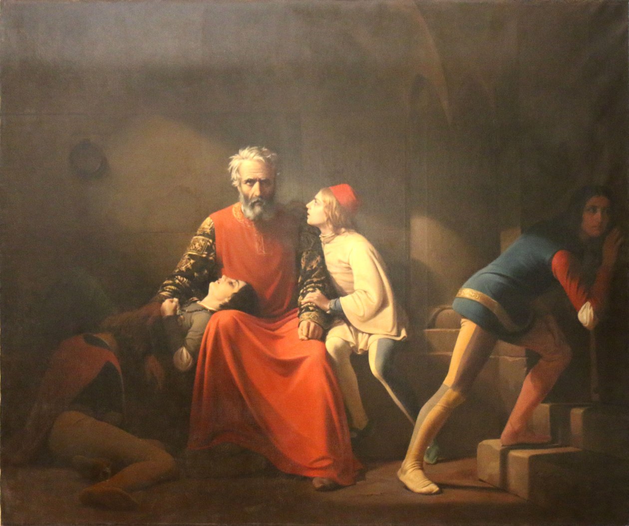 Ugolino és fiai alkotó: Émile Vernet Lecomte
