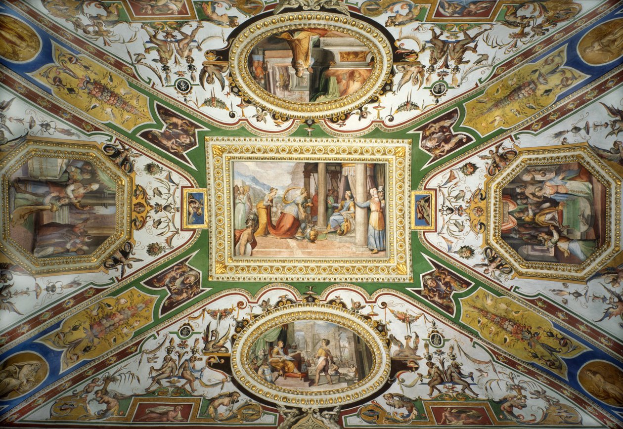 A Galleria Corsini mennyezete, Róma alkotó: Federico Zuccari or Zuccaro