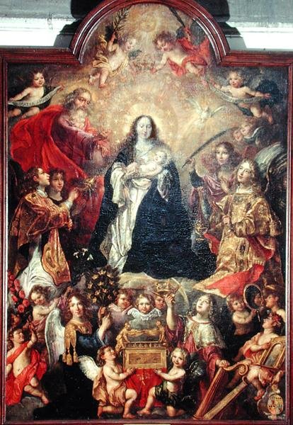 Szűzimádat (olaj, vászon) alkotó: or Liemaecker Nicolaas de Liemakere