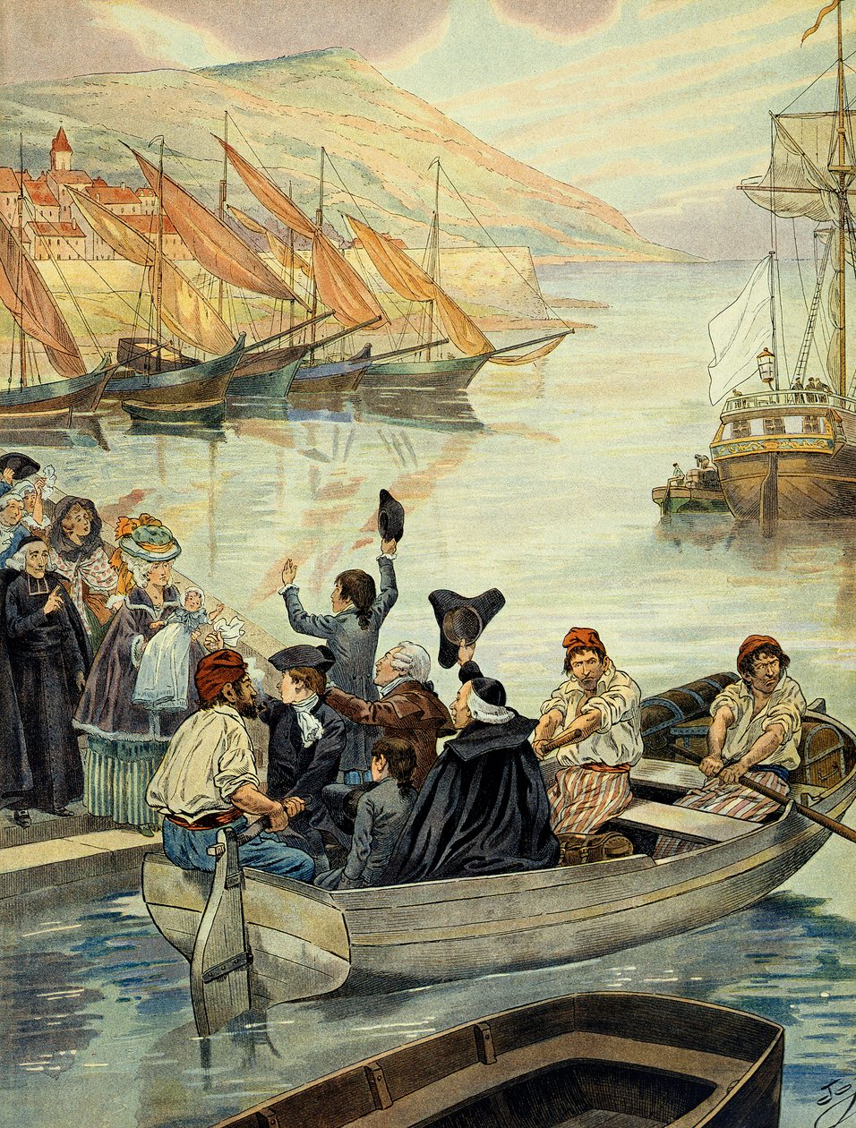 1778. december 15-én indult a korzikai Ajaccióból; Charles Bonaparte (1746-1785) Marseille-be hajózott fiaival, Joseph Bonaparte-val (1768-1844) és I. Bonaparte Napóleonnal (1769-1821), valamint sógorával, Joseph Fesch-sel (1763-1839), hogy Versailles-ba m alkotó: pseudonym for Onfray de Breville Jacques Job