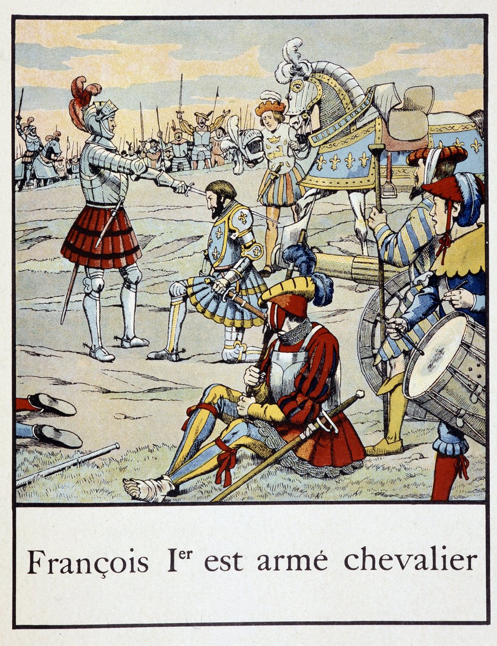 A Francois 1er egy lovagi fegyver – Jacques Bainville „"Egy kis Franciaország története"-ben, szerk. Sörény alkotó: pseudonym for Onfray de Breville Jacques Job