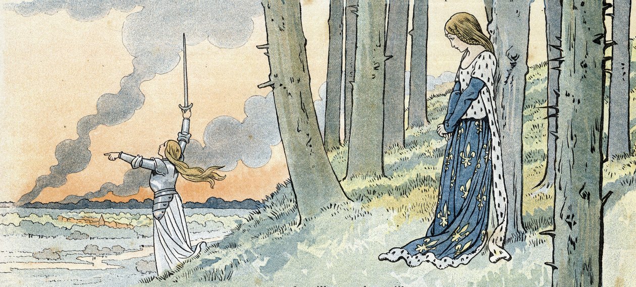 Százéves háború „Franciaország”, története G. Montorgueil, képét Job készítette” 1896 (metszet) alkotó: pseudonym for Onfray de Breville Jacques Job
