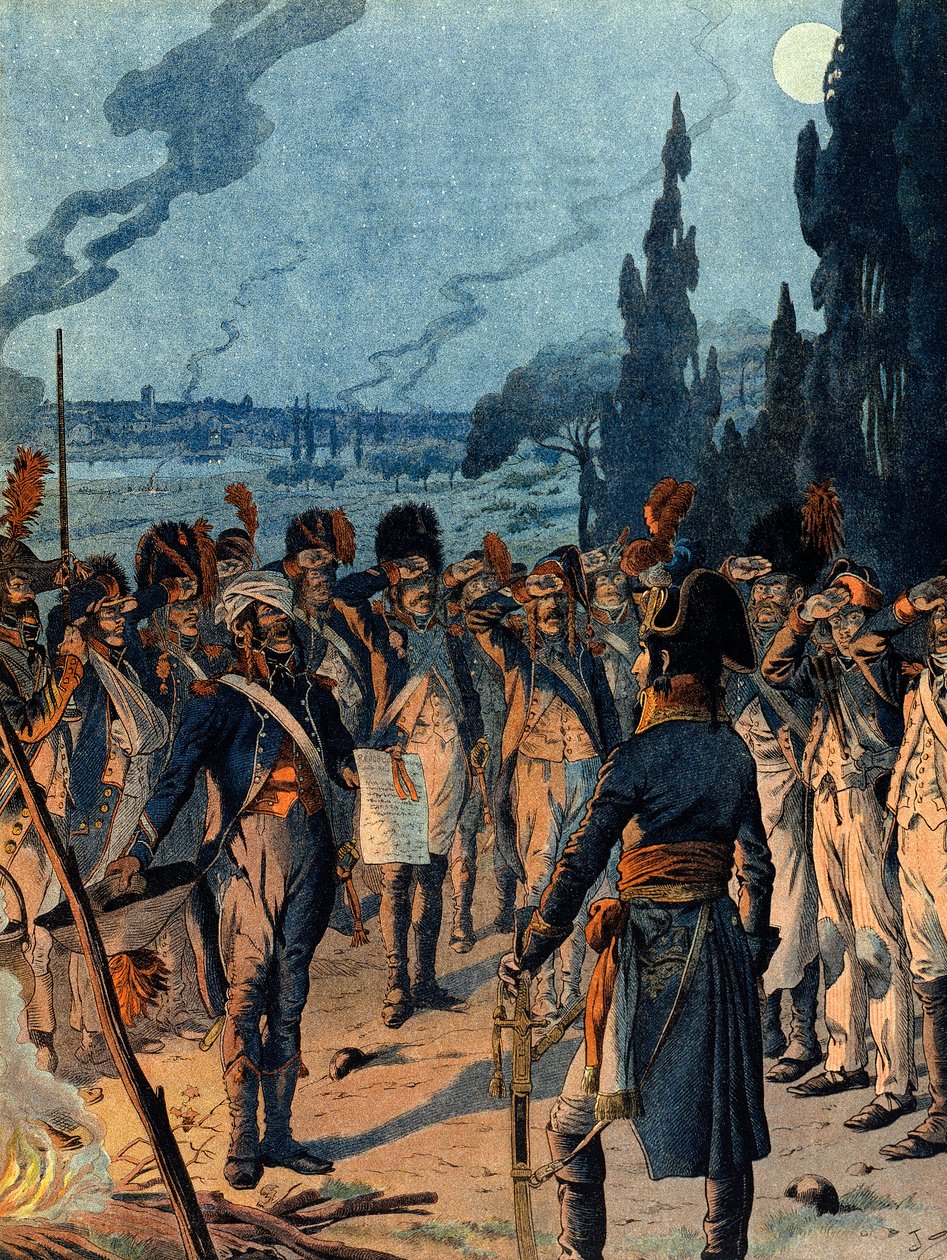 Olasz hadjárat: május 10-én, a lodi csata estéjén alkotó: pseudonym for Onfray de Breville Jacques Job