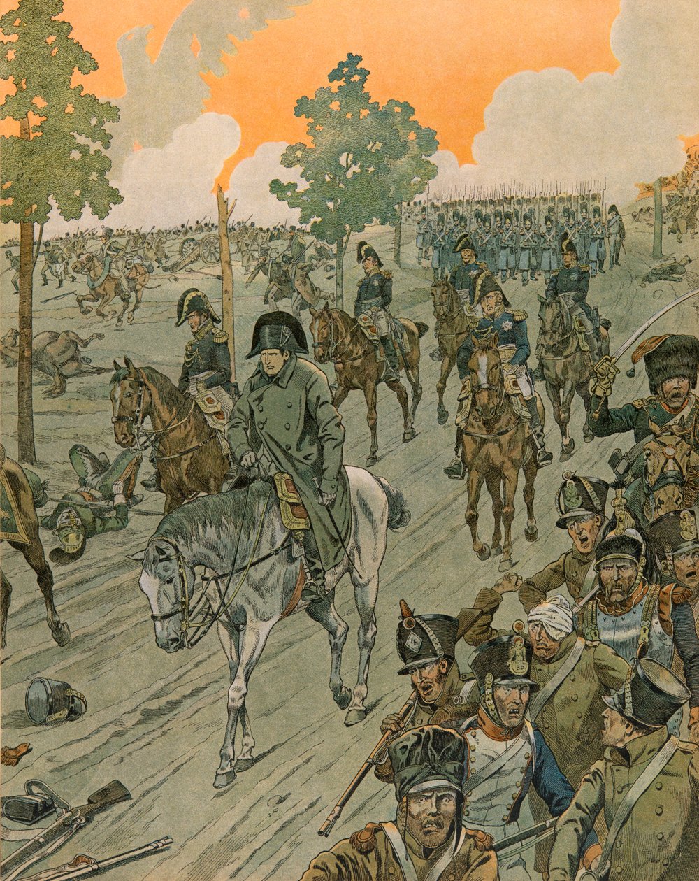 Jacques Marie Gaston Onfroy de Breville a munkahelyén (1858-1931) – Belgium története: Waterloo a csata estéjén (június 18.) alkotó: pseudonym for Onfray de Breville Jacques Job