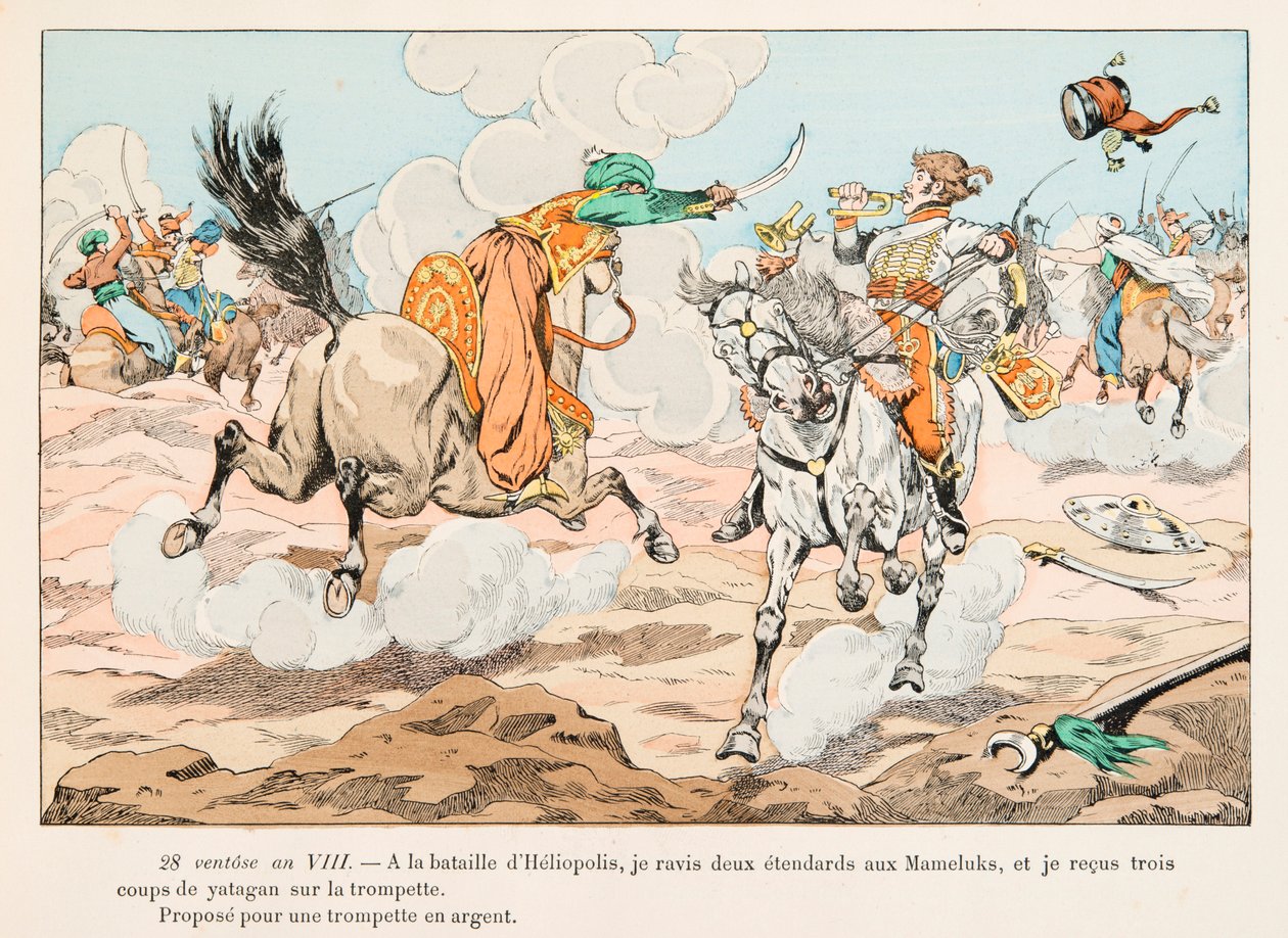 Jacques Marie Gaston Onfroy de Breville dit JOB (1858-1931) - Hussard az egyiptomi hadjárat idején (1798-1801) Napóleon Bonaparte vezetésével, magángyűjtemény alkotó: pseudonym for Onfray de Breville Jacques Job