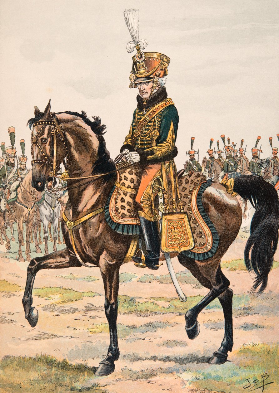 Jacques Marie Gaston Onfroy de Breville dit JOB (1858-1931) – A francia csapatok mindenkori felszerelése: 1813-ban a díszőrség egyik ezredének parancsnoka, magángyűjtemény alkotó: pseudonym for Onfray de Breville Jacques Job