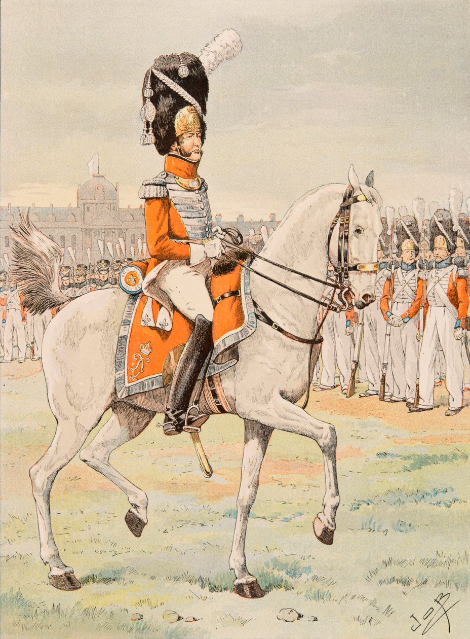 Jacques Marie Gaston Onfroy de Breville a munkahelyén (1858-1931) – A francia csapatok mindenkori felszerelése: Svájci Királyi Gárda tisztje, Magángyűjtemény alkotó: pseudonym for Onfray de Breville Jacques Job